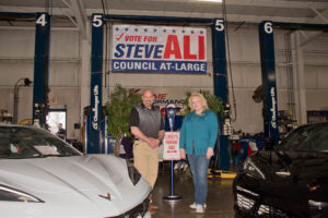 Steve Ali and County Commissioner Michelle Hung